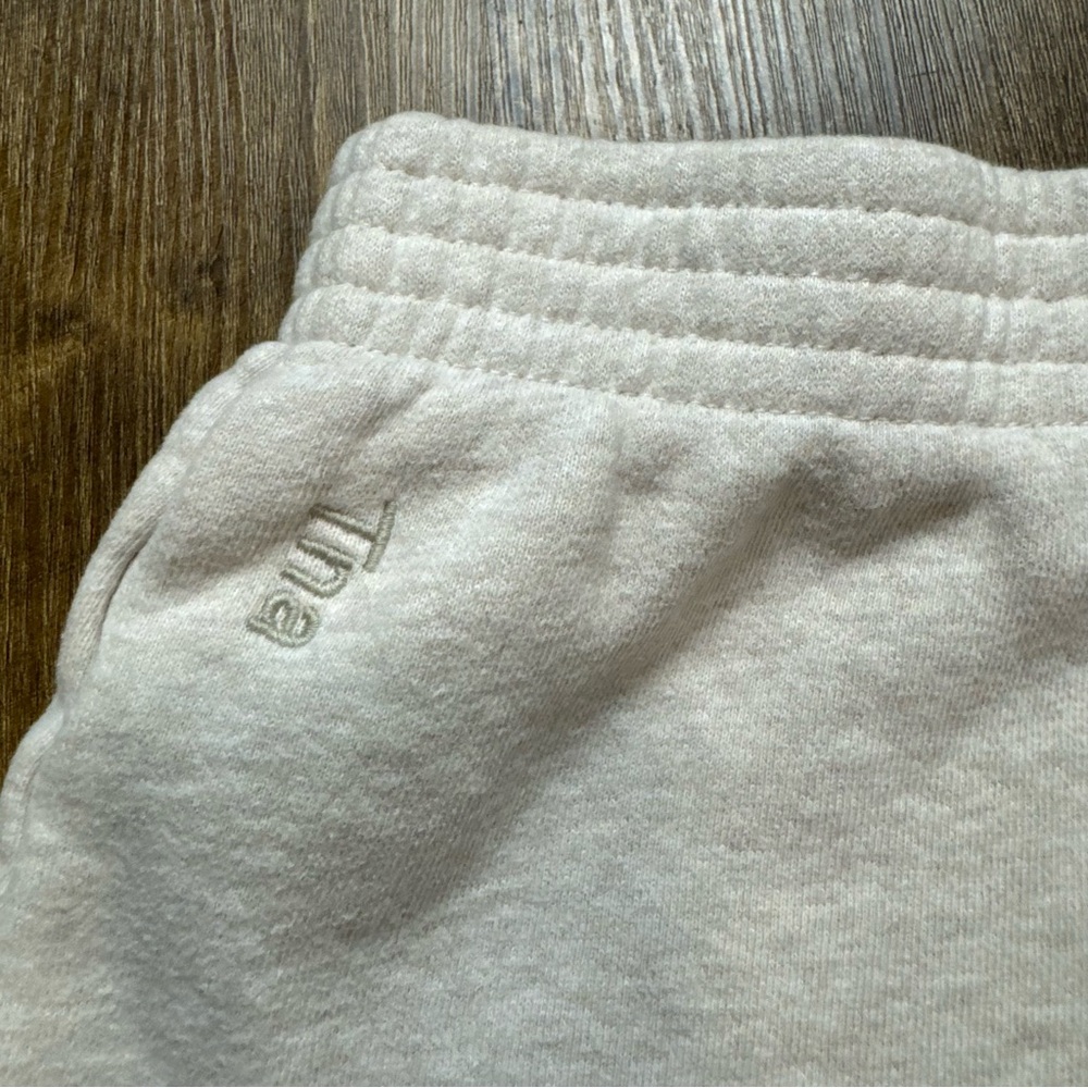 Aritzia TNA Cozy Sweat Fleece Perfect Micro Shorts Sz Small Heather - Picture 8 of 13